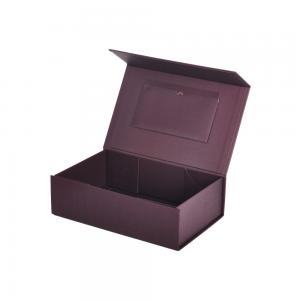 Medium Perfume Packaging Gift Box Magnetic Foldable With Card Pocket