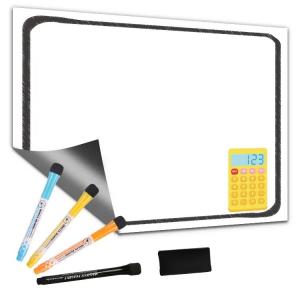 China Personalized Dry Erase Magnetic Whiteboard 12x16 12x17 Reusable Fridge Magnet Metal Surface supplier