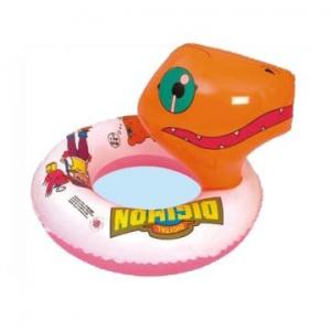 China Customized funny carton inflatable swimming ring with vivid animals head supplier