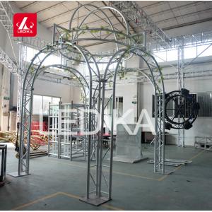 China TUV 290 Lighting Aluminum Roof Truss Tower for Wedding Backdrop Decoration supplier