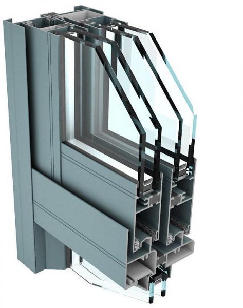 Perfil de alumínio da parede de cortina 6061 T6 para construções industriais