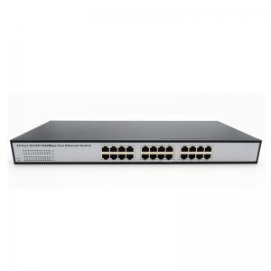 China Manual network switch 24 ports 1000M gigabit ethernet switch for IP camera. IP phone supplier
