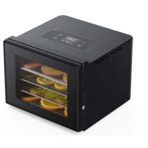 Black Four Tier 1100W Electric Food Dehydrator With Transparent Door