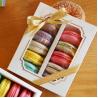 Personalised Macaron Food Packaging Box With Clear Window 15.7x12.8x5.8cm