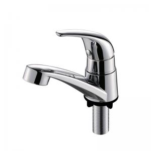 Zinc Single Cold Water Wash Basin Faucet European Handle Water Saving