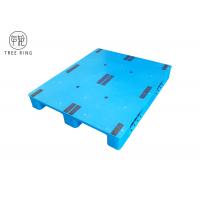 China 3 Runner Closed Stackable Industrial Plastic Pallets Perimeter 1200 * 1000 * 150mm on sale