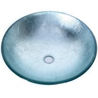 China Artificial Glass Type Wash Basin / Glass Basin Round Model Carton Packing on sale