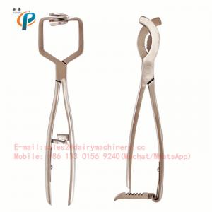 Horse Bloodless Castrating Forceps, Stainless Steel Emasculator for Deer and Mule, Veterinary Castration Surgical Instru