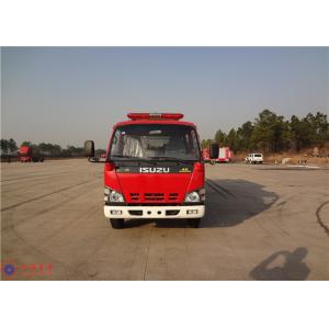Strobe Lights Installed Water Tanker Fire Truck With Hydraulic Control Clutch