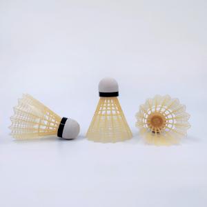 China Yellow Plastic Shuttlecocks Badminton Plastic Cock Ball Outdoor Sport 12pcs Tube supplier