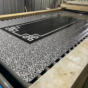 Metal Escalator And Elevator Door Panel Etching Mirror 1250mm Width