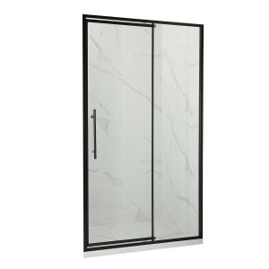 China Extruded Aluminum Bathroom Doors , Vertical Waterproof Sliding Door Tinted Glass supplier