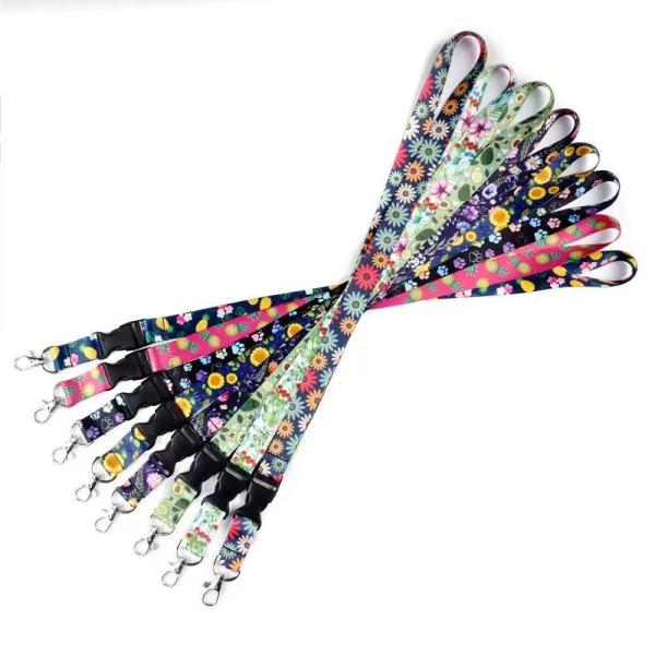 China 耐久性のあるポリエステル熱転写プリントネックストラップ パーソナライズされたカスタムホラーランヤード wholesale