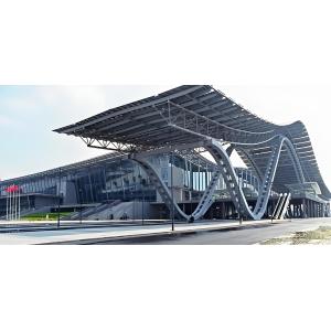 China Gable frame steel structure warehouse/workshop/office building with glass curtain， office building wholesale