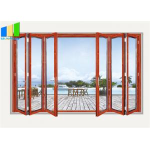 Exterior Bifold Style Balcony Sliding Folding Glass Partition Doors