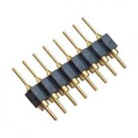 China Straight type 8P WCON PCB 2.54mm Round Pin Connector With PPS plastic black for sale