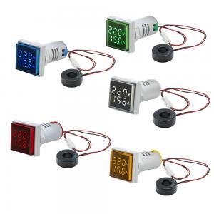 Square LED Digital Voltmeter And Ammeter 110V 220V Voltage Current