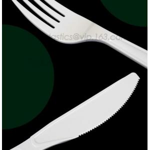 Biodegradable plastic cutlery/knife/spoon/fork, cutlery/Dinnerware spoon/fork/knife, BPI SGS factory dinnerware cutlery