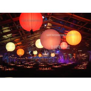 China LED DMX512 Illumination Inflatable Lighting Moon Balloon Hanging Use supplier
