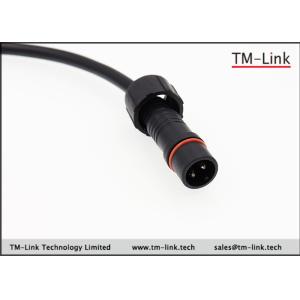 China M16 cabo plástico impermeável do preto do núcleo do parafuso 2 com o revestimento de PVC para a conexão do diodo emissor de luz supplier