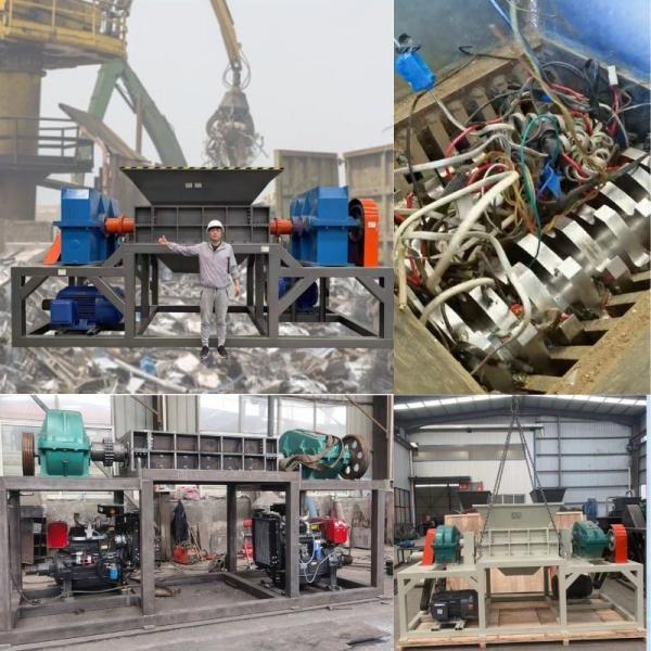 2024 Waste Double Scrap Metal Double Shaft Shredder MCS-800 with Capacity 1-2t/H