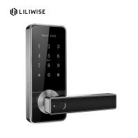 China China Furniture Smart  Door Lock Wifi Remote App Control Fingerprint Key Card Unlock on sale