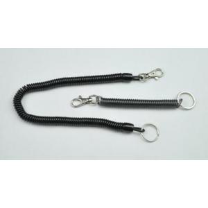 China Black Expanding Long or Short Customized Size Spiral ID Coil Key Chain Holders supplier