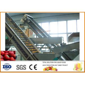 Turnkey Tomato Paste Processing Line , Fresh Strawberry Jam Production Processing Line