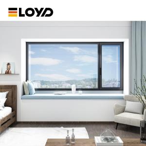 China Ventana abatible de aluminio con doble acristalamiento y seguridad mejorada wholesale