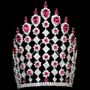 10 inch tall adjustable band silver plating gold plating classic pageant rhinestone crowns and tiaras supplier china