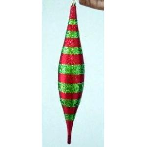 China Custom Personalised Christmas Decorations Colorful Strip Tree Ornaments supplier