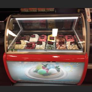 14 Flavors Ice Cream Display Cabinet Frozen Popsicle Display