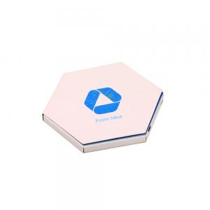 China Hexagon 256MB LCD video brochure card , audio video business cards For Marketing ODM supplier