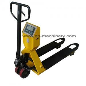 China Hand Pallet Truck with Scale Rough Terrain Hydraulic Hand Pallet Truck for Trucks supplier