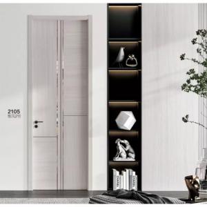 Internal Room Waterproof Bathroom Door Modern Wooden Panel Design