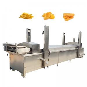 China SUS304 Continuous Frying Machine Coal Heating Snacks Fryer Machine supplier