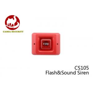 China CS105 Wireless Outdoor Security Alarm Siren 24 VDC Red Fire Alarm supplier