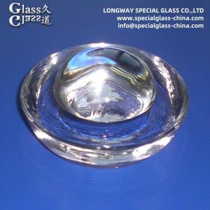China Pressed Borosilicate Glass Road Stud With Reflective Surface wholesale