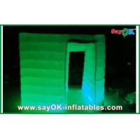 China Inflatable Photo Studio Inflatable Cube Photo Booth , Inflatable Mobile Led Light Photo Booth Kiosk on sale