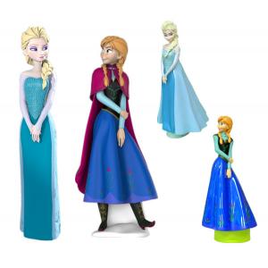 China Blue Snow Color Disney Frozen Figurines Cartoon Shampoo Bottle ANNA ELSA Princess Container supplier