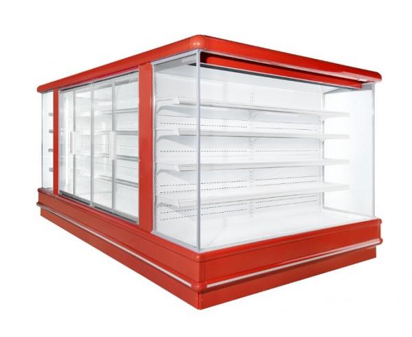 スーパーマーケットの開いた Multideck の開いたスリラーの冷凍のショーケースのヨーロッパのタイプ