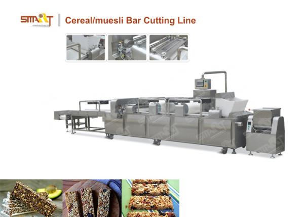 Siemens PLC Control Cereal Bar Cutting Machine Easy Operated With Touch Screen