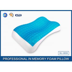 China Antimicrobial PU Memory Foam Cooling Gel Pillow For Back / Side And Stomach Sleeper supplier