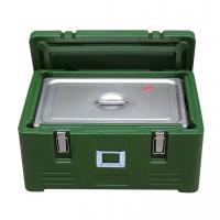 China 30L Top Loading PE Insulated Food Thermo Box With Stainless Steel Inner GN Pan on sale