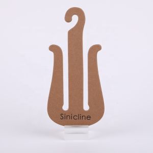 China 3mm Biodegradable Customized Sandal Paper Hanger Cardboard Hanger Hooks wholesale