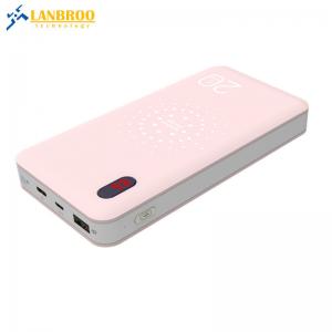 Big Capacity Wireless Power Bank with Built-in 3-IN-1 Cable 20000mAh LCD Screen Display Emergency Mobile Charger
