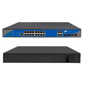 China 10/100/1000Mbps 16 Port POE Managed Switch supplier