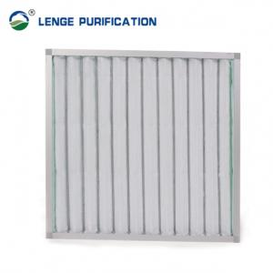 0.5um Aluminum Frame Panel Pre Screen Filter With PP Non Woven Fabrics