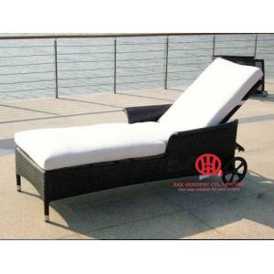 China aluminium garden furniture sun lounger cushions supplier