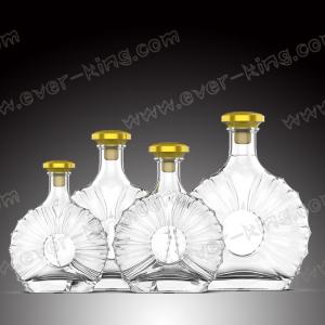 China Customized Clear Super Flint Glass Spirit Bottle supplier
